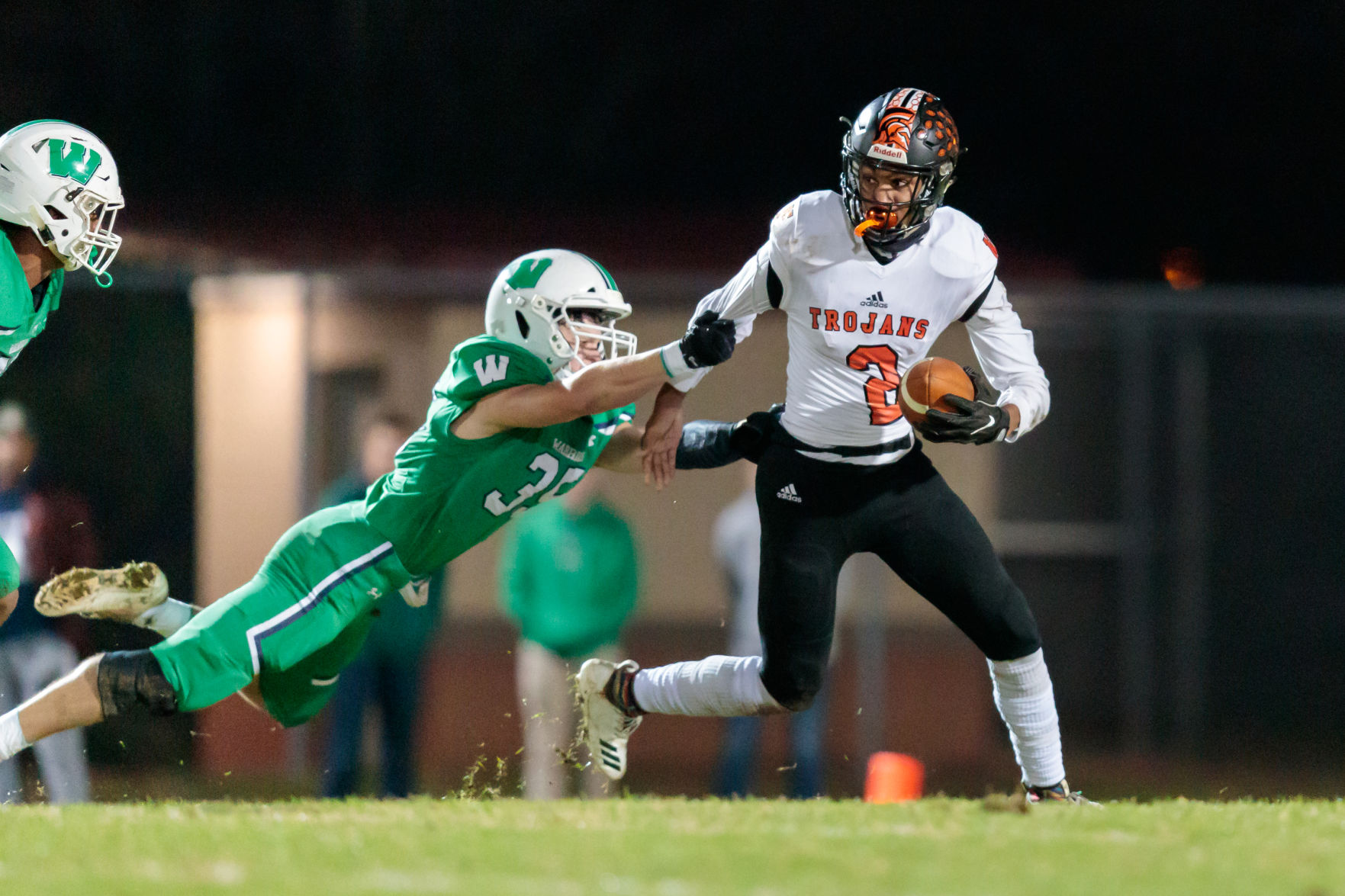 The Northwest Cabarrus Trojans fall to the Weddington Warriors in the third round of the 3AA State playoffs.